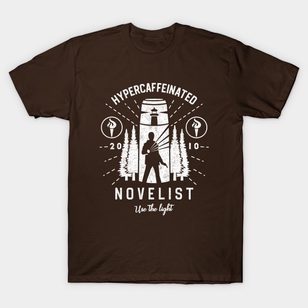 Hypercaffeinated Novelist T-Shirt by logozaste